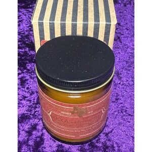 Texas Holiday Candle Jackson Vaughn Scents of Toasted Pecan Vintage Leather 9 oz